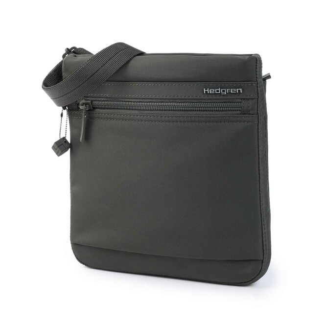 Taška na rameno Hedgren Inner city Leonce šedá, Textil