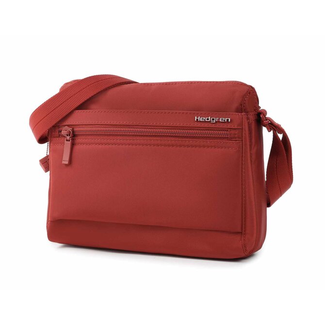 Taška na rameno Hedgren Inner city Eye červená, Textil