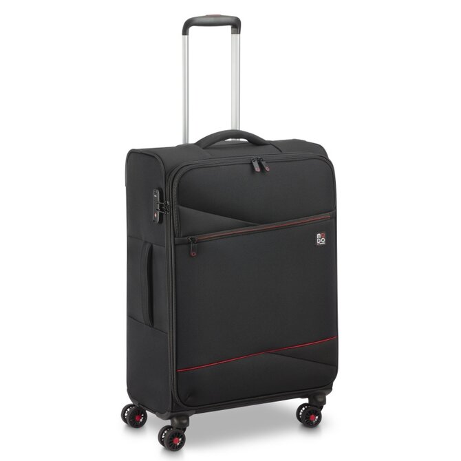 Cestovní kufr Modo by Roncato Eclipse 2.0 M černá, Textil