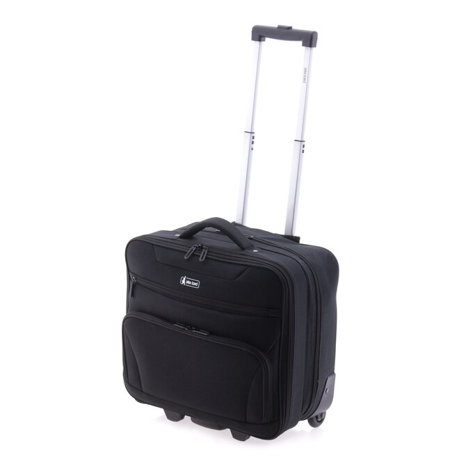 Pilotní kufr John Travel Explorer černá, Textil