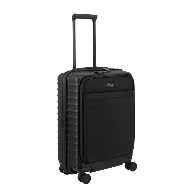 TITAN Koffermanufaktur Cestovní kufr Titan Upgrade 4W S FP černá, Polykarbonát