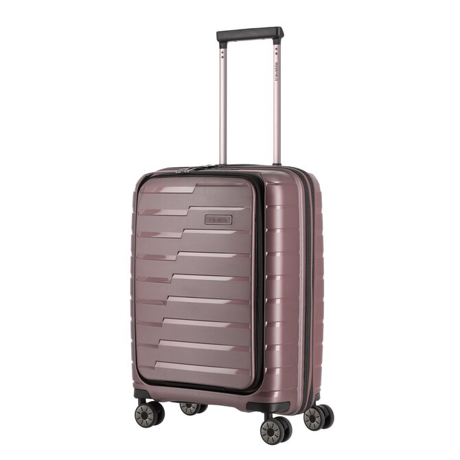 Cestovní kufr Travelite AIR BASE 4W S kapsa fialová, Polypropylen