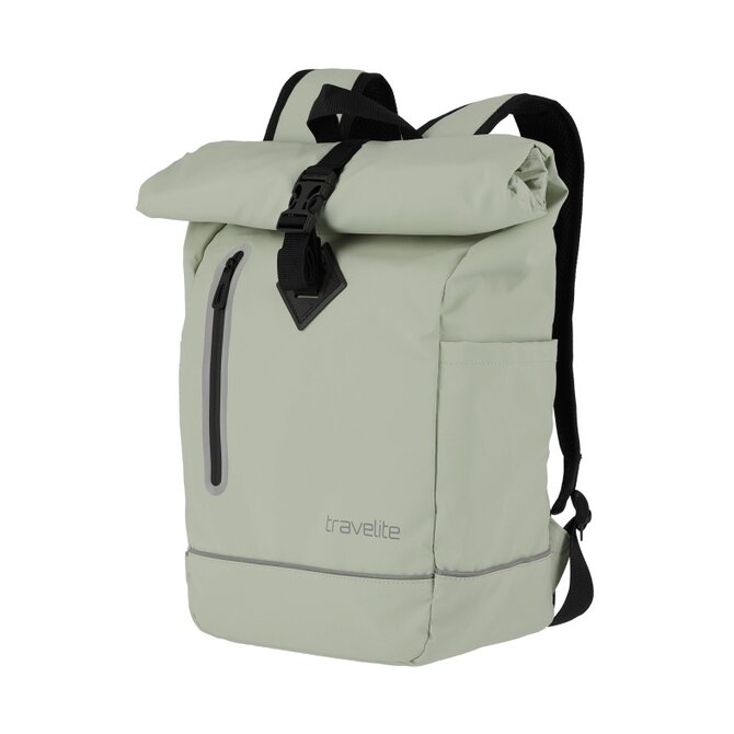 Batoh Travelite Basics Rollup zelená, Textil