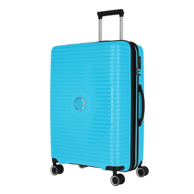 Cestovní kufr Travelite Orbita M tyrkysová, Polypropylen