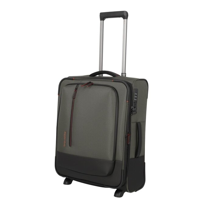 Cestovní kufr Travelite Crosslite 2W S zelená, Textil