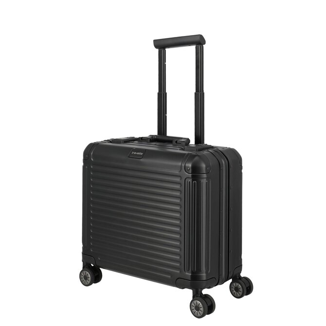 Pilotní kufr Travelite NEXT 2.0 černá, Aluminium