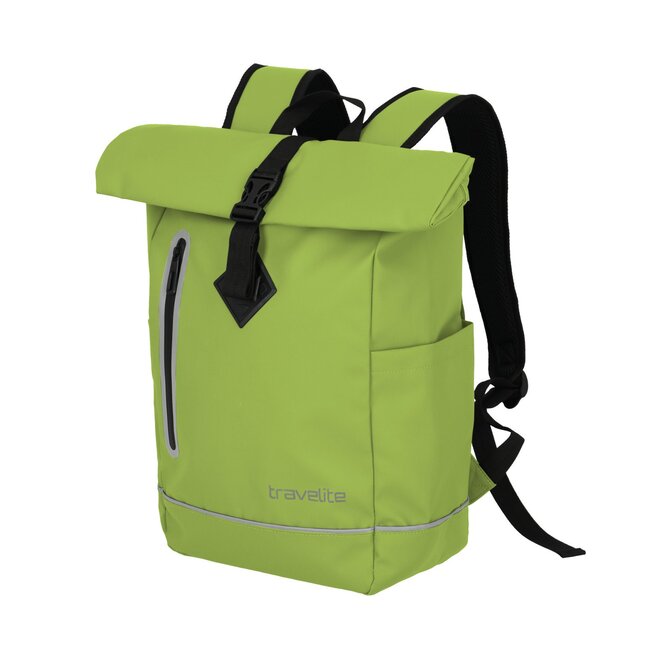 Batoh Travelite Basics Rollup zelená, Textil