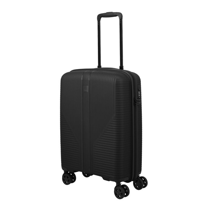 Cestovní kufr Travelite Air stripe 4W S černá, Polypropylen