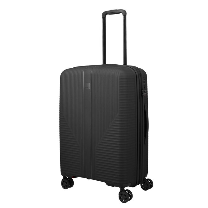 Cestovní kufr Travelite Air stripe 4W M černá, Polypropylen