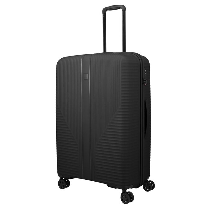 Cestovní kufr Travelite Air stripe 4W L černá, Polypropylen