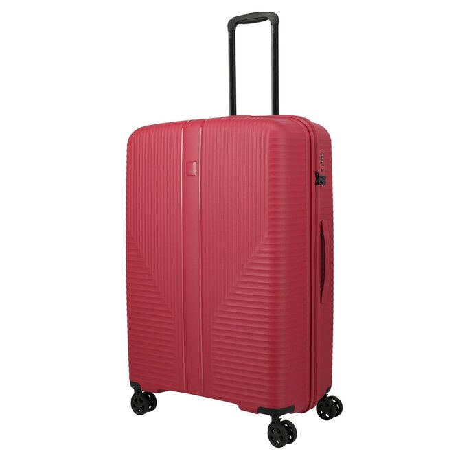 Cestovní kufr Travelite Air stripe 4W L červená, Polypropylen