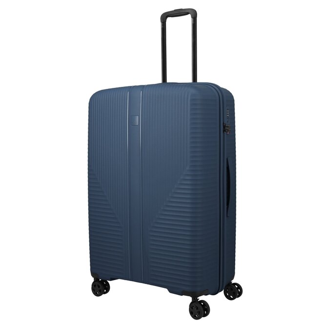 Cestovní kufr Travelite Air stripe 4W L modrá, Polypropylen