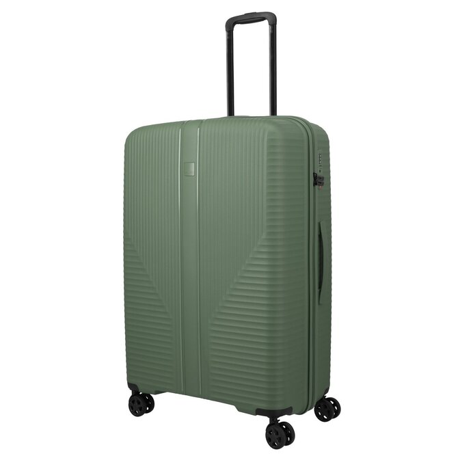 Cestovní kufr Travelite Air stripe 4W L zelená, Polypropylen