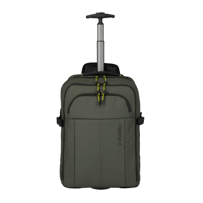 Batoh na kolečkách Travelite Briize khaki, Textil