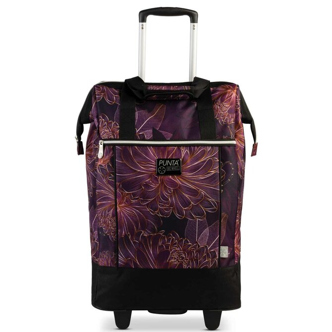 Fabrizio Nákupní taška na kolečkách PUNTA Big Wheel fialová, Textil
