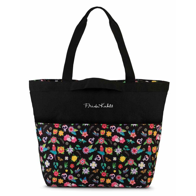 Dámská taška Frida Kahlo shopper černá, Textil