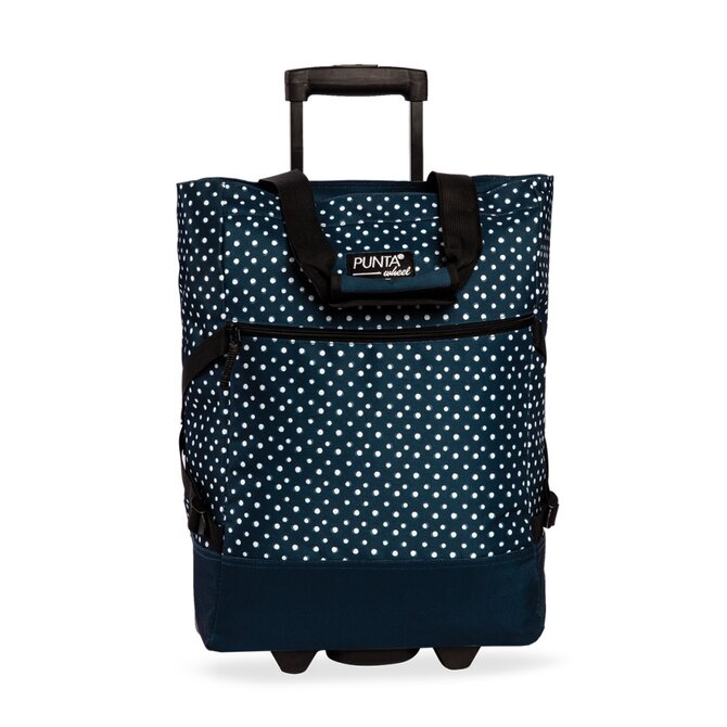 Fabrizio Nákupní taška na kolečkách PUNTA Wheel modrá, Textil