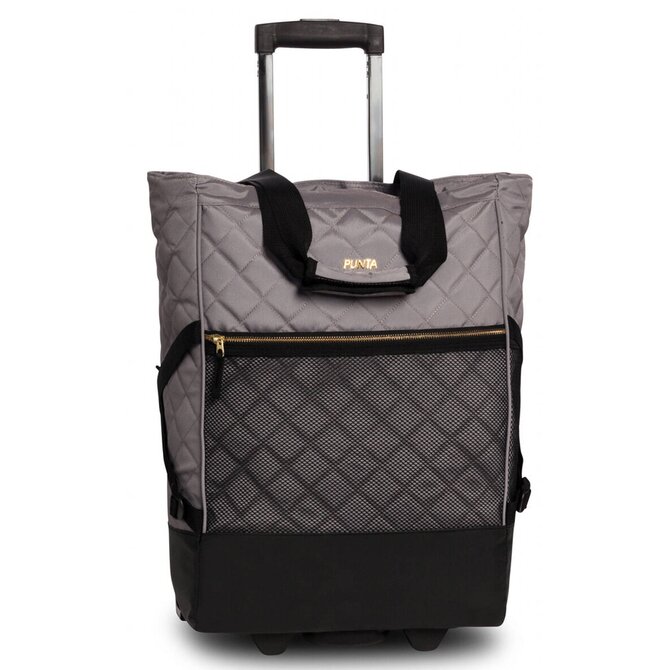 Fabrizio Nákupní taška na kolečkách PUNTA Classy šedá, Textil