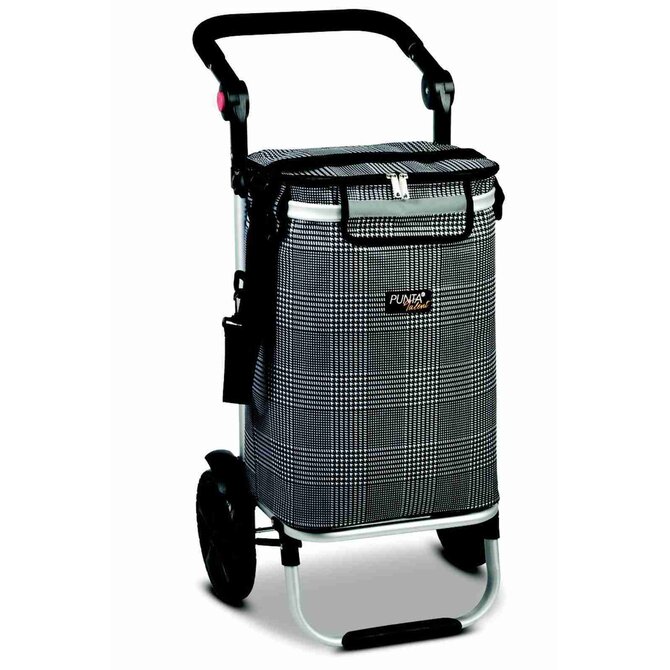 Fabrizio Nákupní taška na kolečkách PUNTA Talent černá, Textil