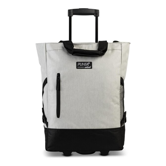 Fabrizio Nákupní taška na kolečkách PUNTA Wheel šedá, Textil