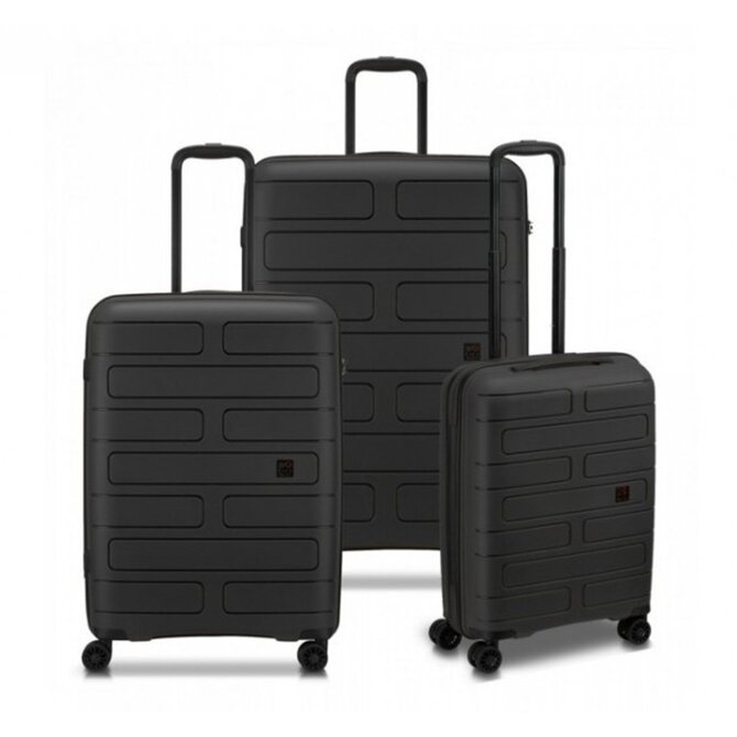 Cestovní kufry set 3ks Modo by Roncato Supernova S,M,L černá, Polypropylen