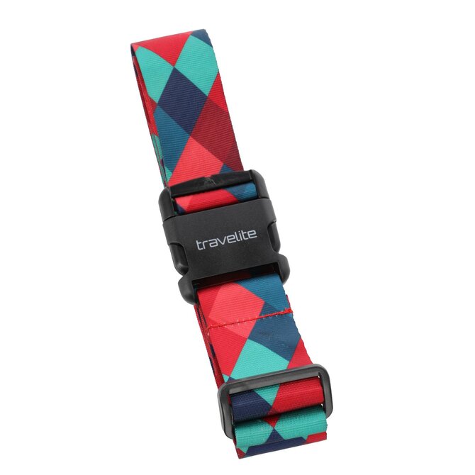 Popruh Travelite Print vícebarevná, Textil