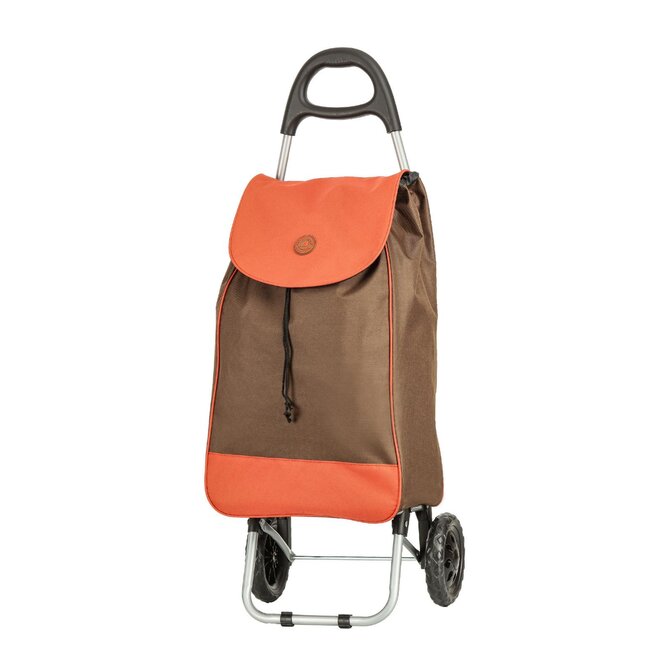 Nákupní taška na kolečkách Madisson hnědá, Textil