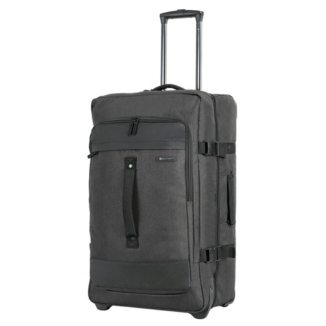 Cestovní taška-kufr Snowball na kolečkách L černá, Textil