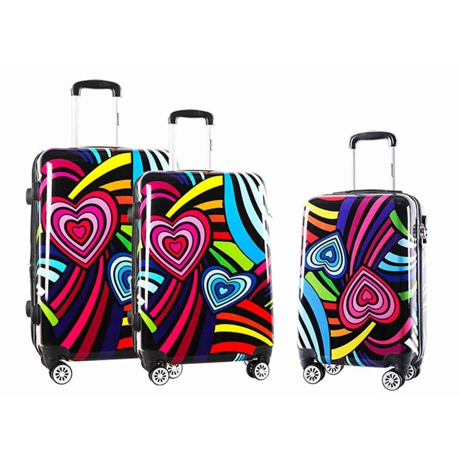 Cestovní kufry set 3ks Madisson S,M,L vícebarevná, ABS / Polykarbonát