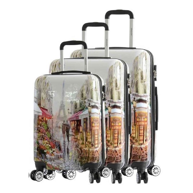 Cestovní kufry set 3ks Madisson S,M,L vícebarevná, ABS / Polykarbonát