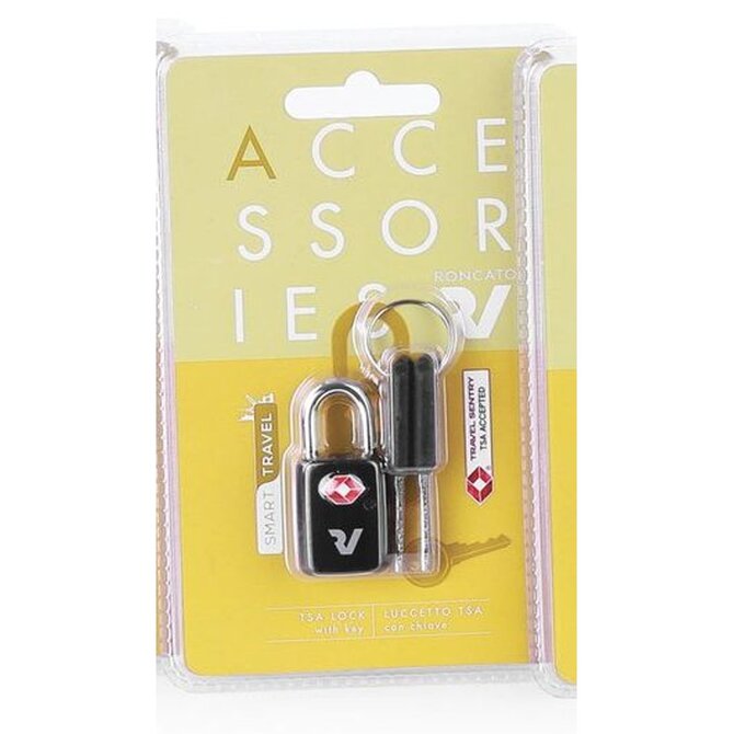 Zámek Roncato TSA KEY černá, Kov