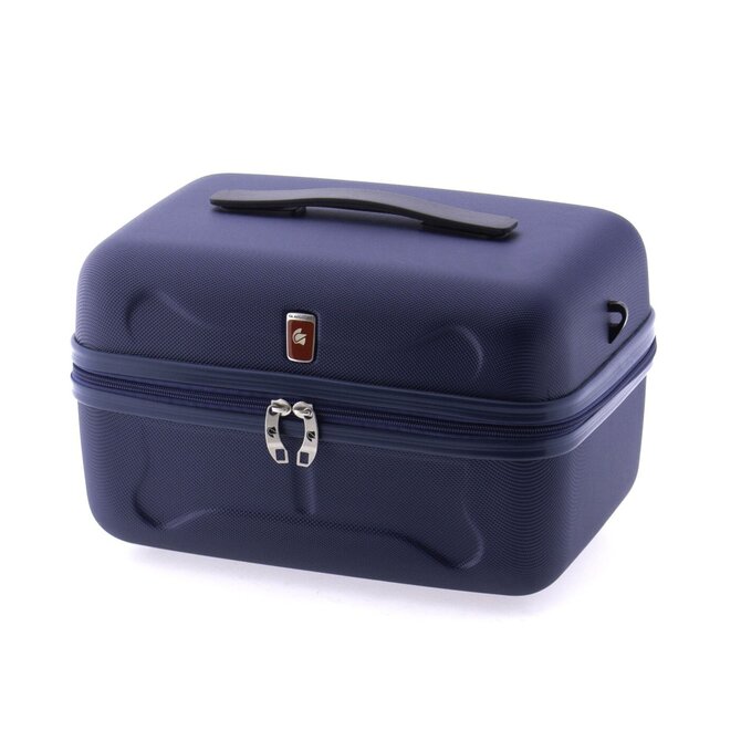 Kosmetický kufr Gladiator Beetle petrolejová, ABS