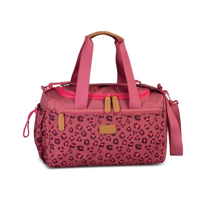 Fabrizio Dětská taška Lotte Leopardí potisk červená, Textil