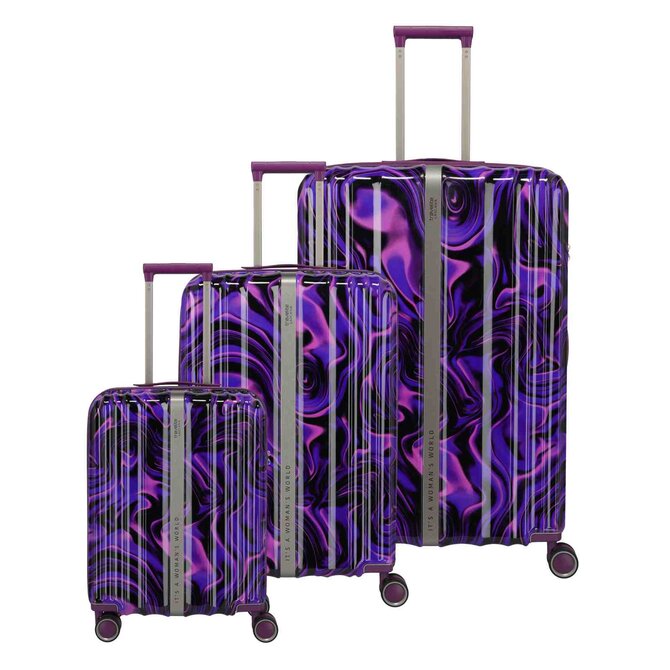 Cestovní kufry set 3ks Travelite Lascana edition S,M,L vícebarevná, ABS