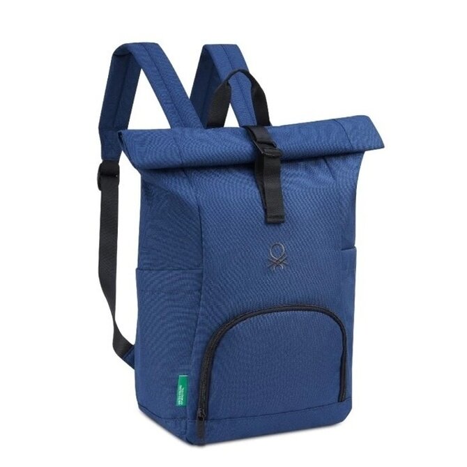 United Colors of Benetton Rolovací batoh Benetton BE X Delsey modrá, Textil