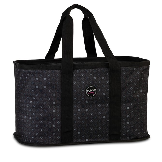 Fabrizio Skládací nákupní taška Punta Easy černá, Textil