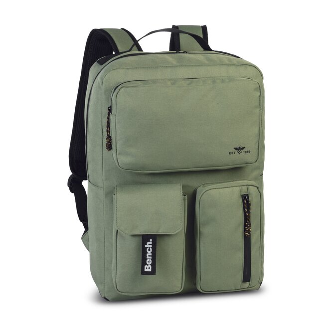 Batoh Bench Utility pockets zelená, Textil