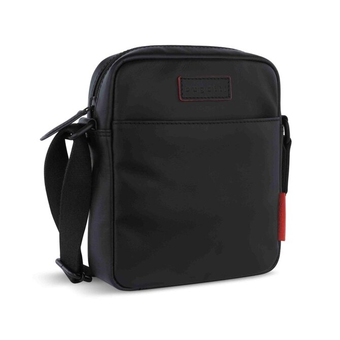 Taška přes rameno Bugatti Clark cross S černá, Kůže