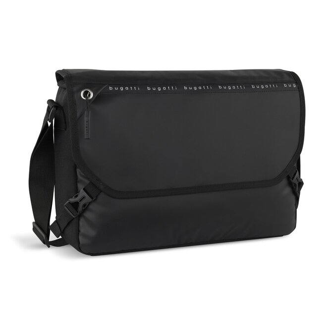 Taška messenger Bugatti Blanc Delight černá, PVC