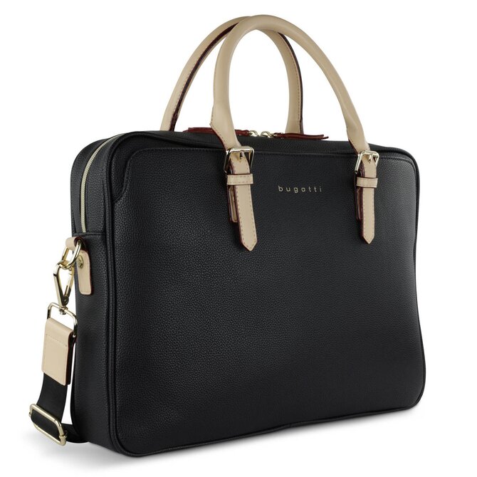 Dámská taška Bugatti ELLA Business černá, Polyuretan