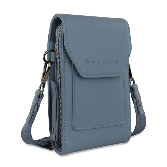 Dámská taška Bugatti Almata cross modrá, Polyuretan