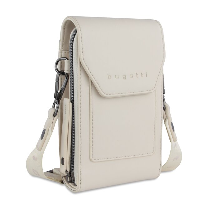 Dámská taška Bugatti Almata cross krémová, Polyuretan