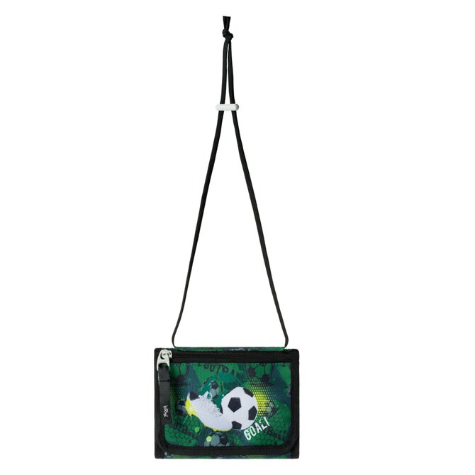 BAAGL Peněženka na krk Fotbal zelená, Textil