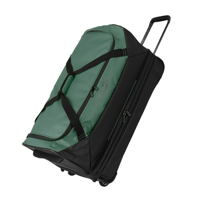 Cestovní taška na kolečkách Travelite Basics EXP zelená, Textil