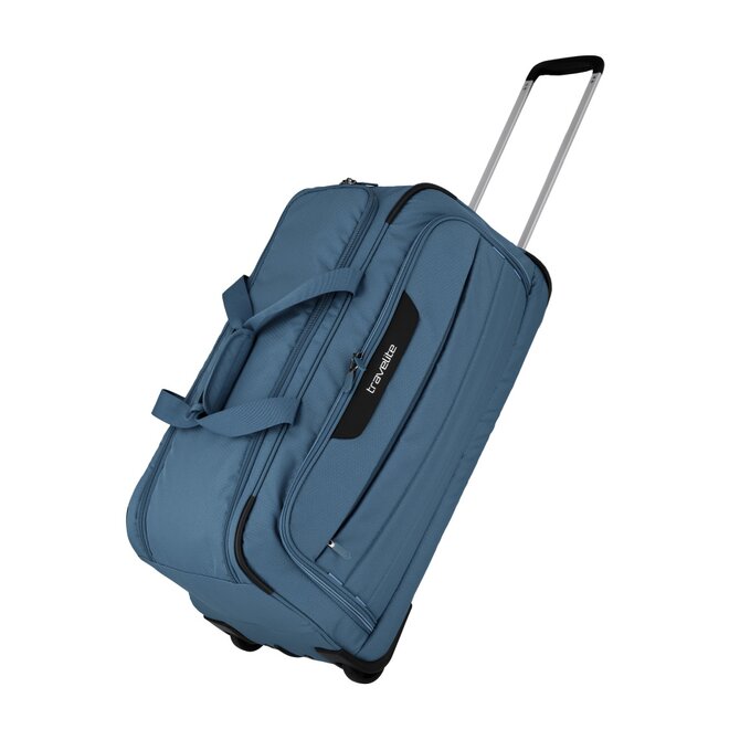 Cestovní taška Travelite Skaii Wheeled duffle petrolejová, Textil