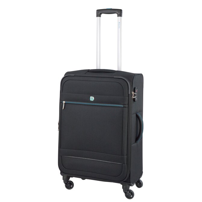 Cestovní kufr Dielle 4W M černá, Textil