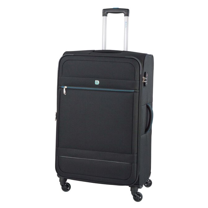 Cestovní kufr Dielle 4W L černá, Textil