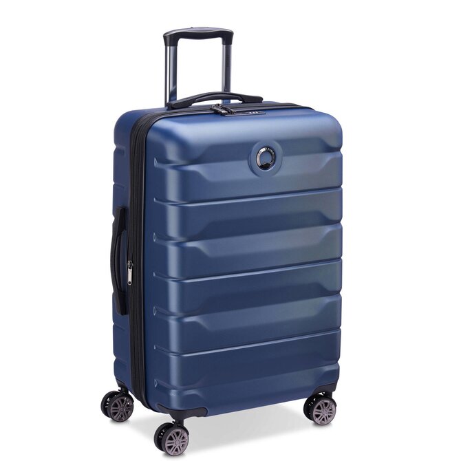 Cestovní kufr Delsey Air Armour M EXP modrá, ABS / Polykarbonát
