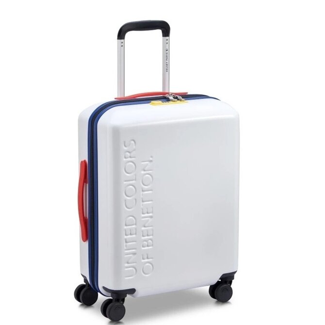 United Colors of Benetton Cestovní kufr Benetton United X Delsey 4w S bílá, ABS / Polykarbonát