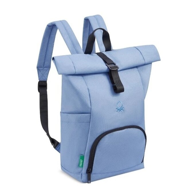 United Colors of Benetton Rolovací batoh Benetton BE X Delsey modrá, Textil